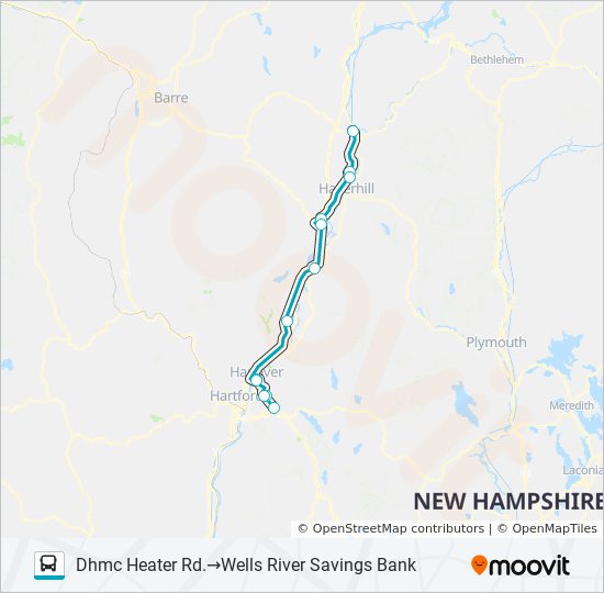 Mapa de RIVER ROUTE de autobús