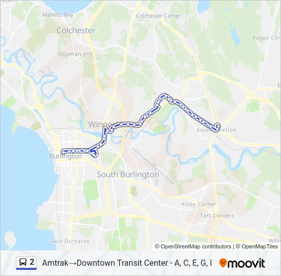 2 Bus Line Map