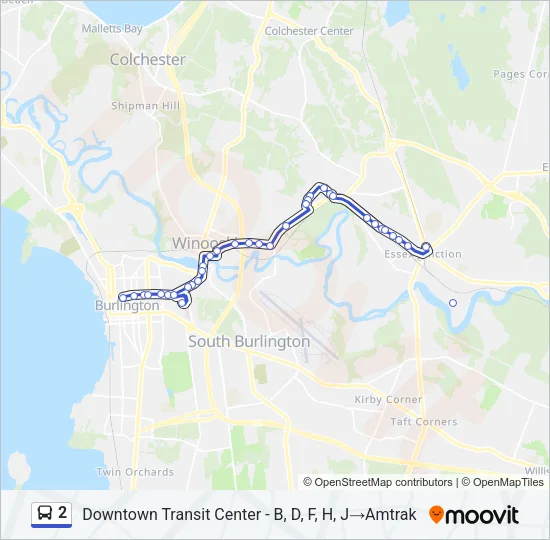 2 Bus Line Map