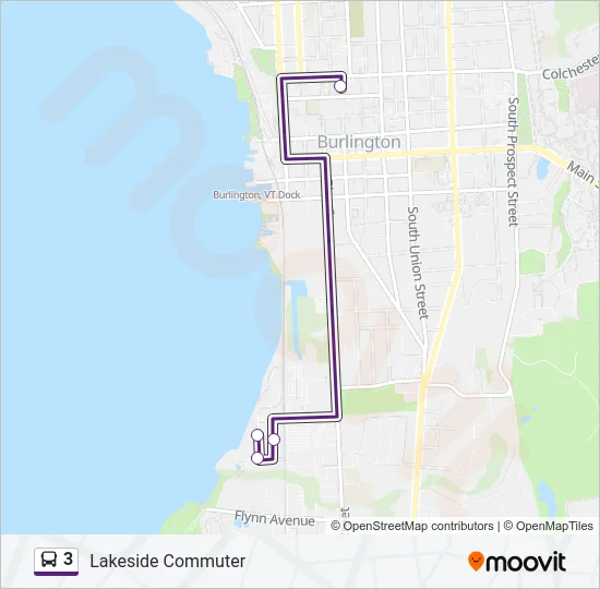 3 Bus Line Map