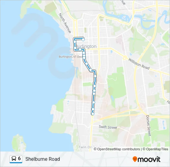 6 Bus Line Map
