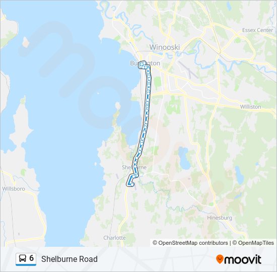 6 Bus Line Map