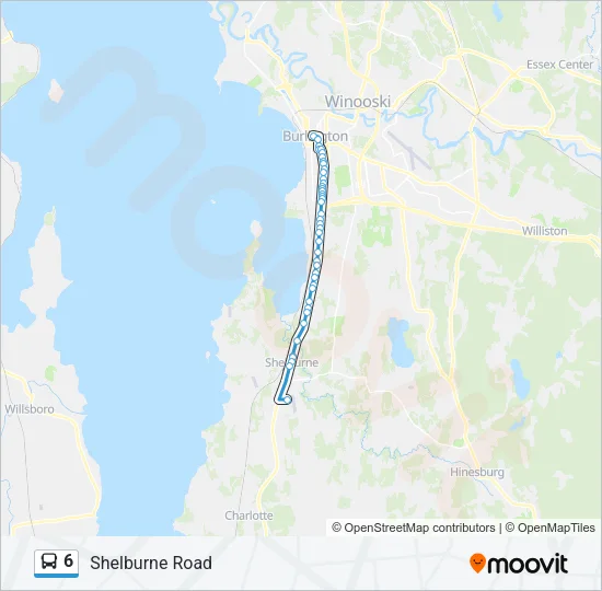 6 Bus Line Map