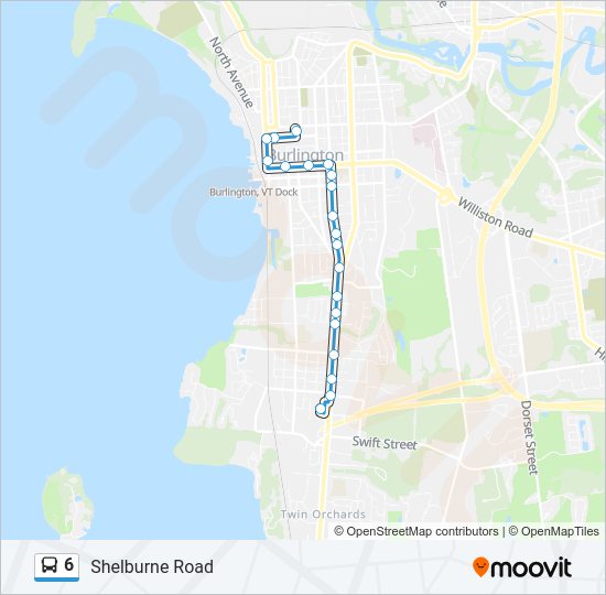 6 Bus Line Map