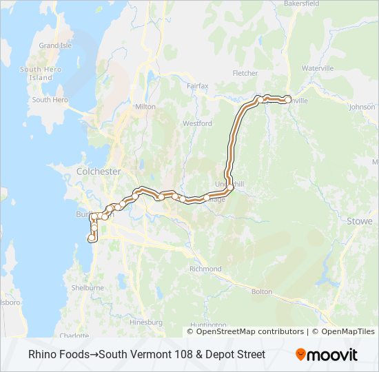 36 bus Line Map