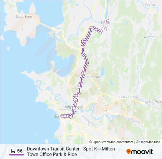 56 Bus Line Map