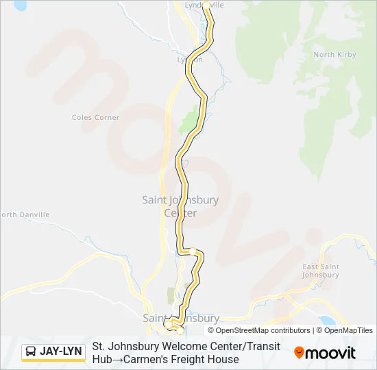JAY-LYN Bus Line Map