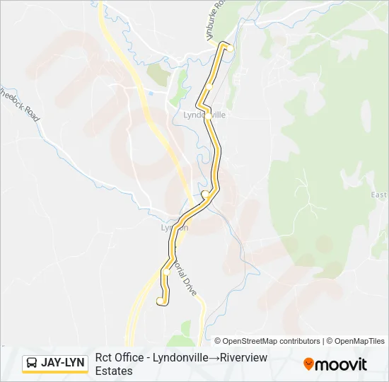 JAY-LYN Bus Line Map