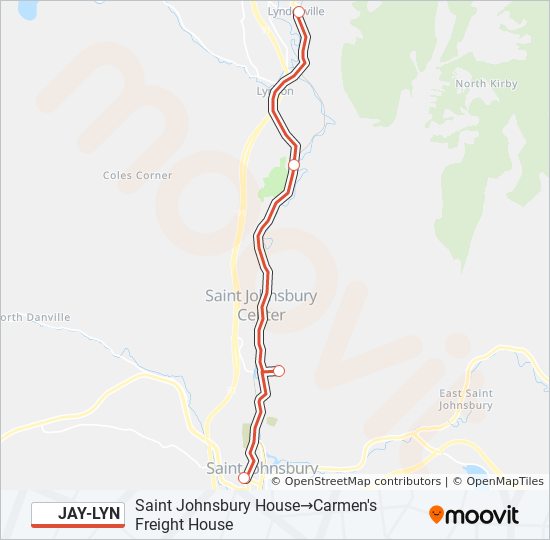 Mapa de JAY-LYN de autobús