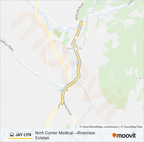 JAY-LYN Bus Line Map