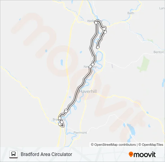 BRADFORD AREA CIRCULATOR Bus Line Map
