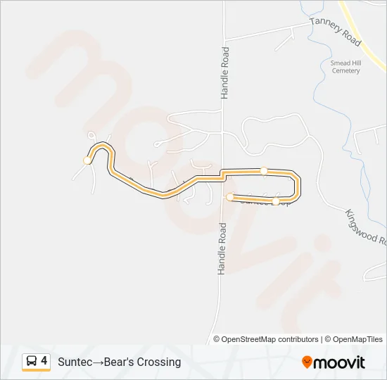 4 Bus Line Map