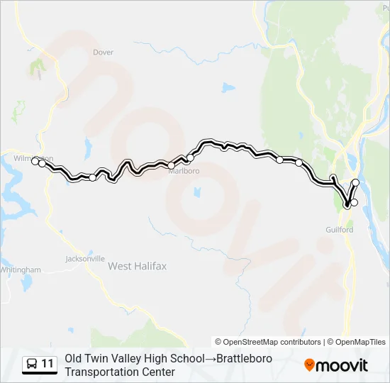 11 Bus Line Map