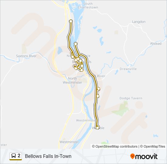 2 Bus Line Map