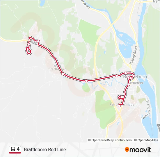 4 Bus Line Map