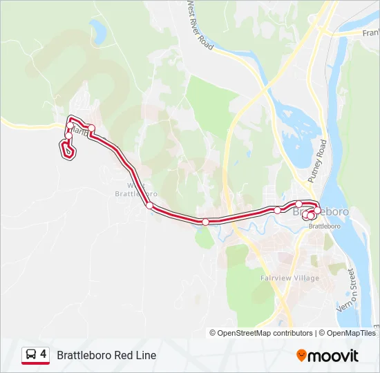 4 Bus Line Map