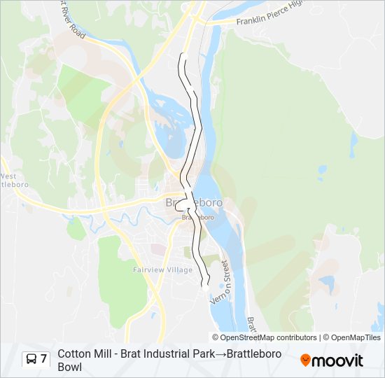 7 Bus Line Map