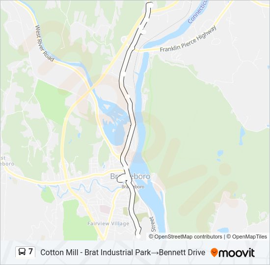 7 Bus Line Map