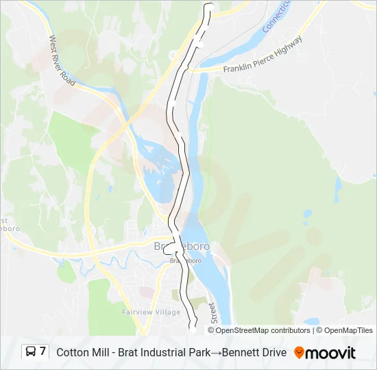 7 Bus Line Map