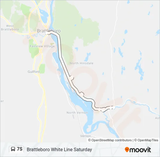 7S Bus Line Map