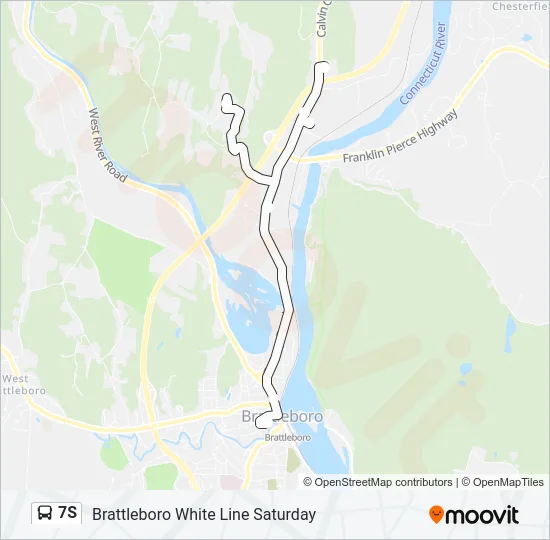 7S Bus Line Map