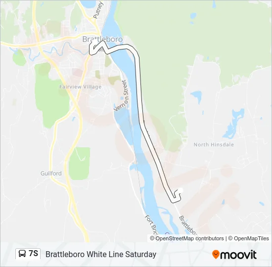7S Bus Line Map