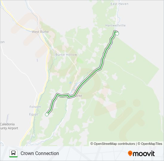 CROWN CONNECTION bus Line Map