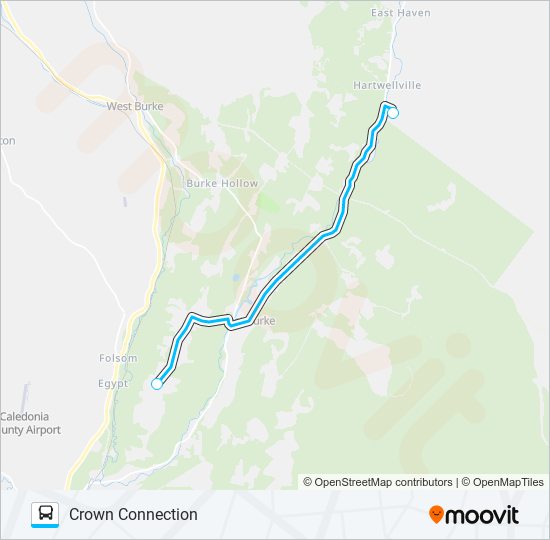 CROWN CONNECTION bus Line Map