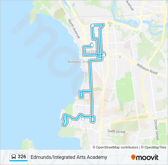 326 Bus Line Map