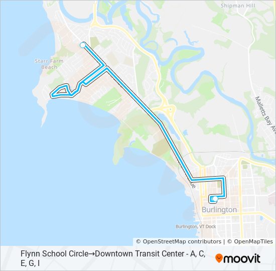 Mapa de 341 de autobús