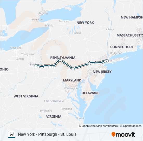 greyhound us0421 Route: Schedules, Stops & Maps - New York Port ...