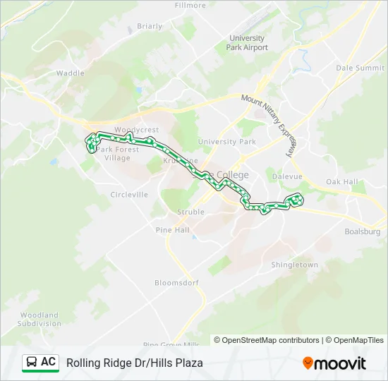 AC Bus Line Map