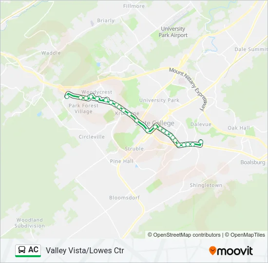AC Bus Line Map