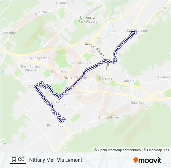 CC Bus Line Map