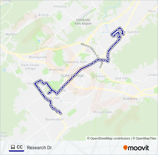 CC Bus Line Map