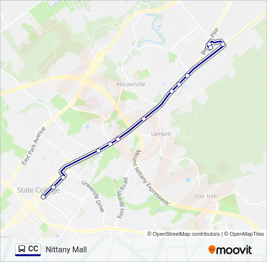 CC Bus Line Map