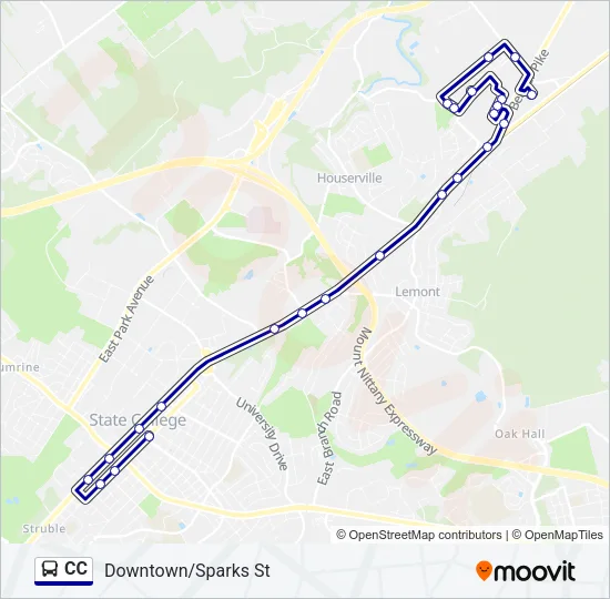 CC Bus Line Map