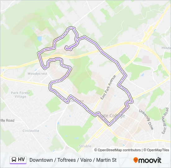 HV Bus Line Map
