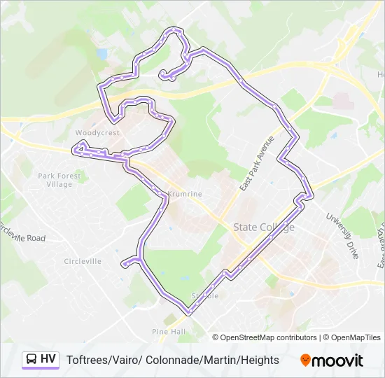 HV Bus Line Map