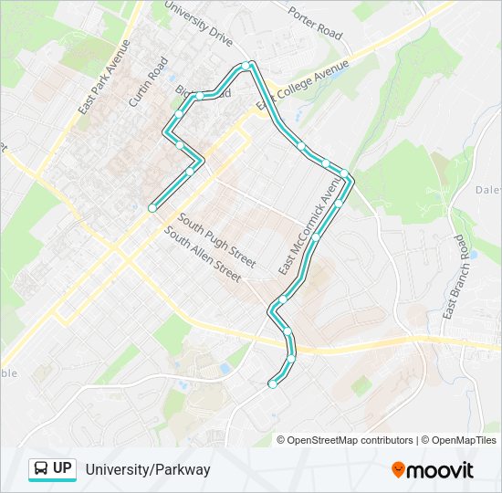 UP Bus Line Map