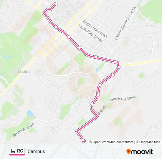 RC Bus Line Map
