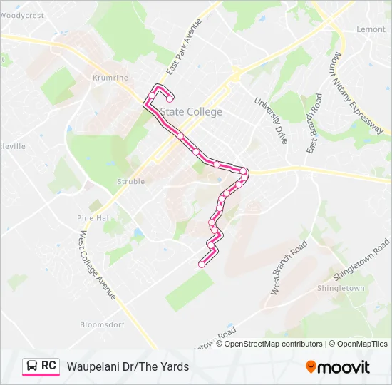 RC Bus Line Map