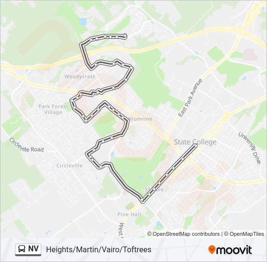 NV bus Line Map