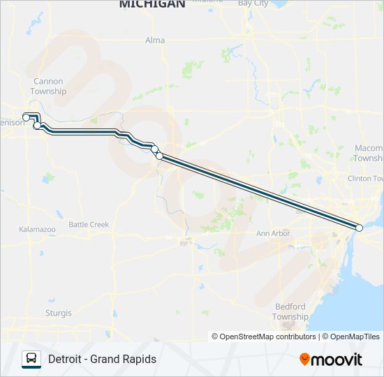 GREYHOUND US0162S Bus Line Map