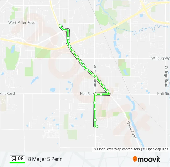 08 Bus Line Map