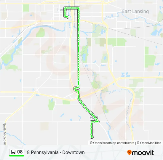 08 Bus Line Map