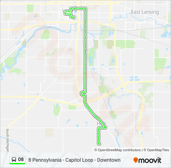 08 Bus Line Map