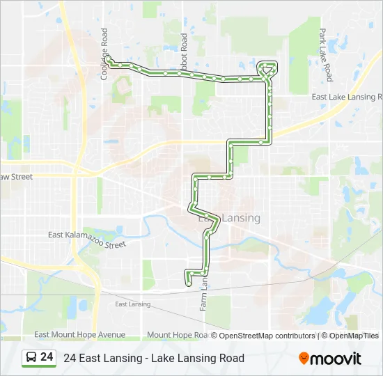 24 Bus Line Map