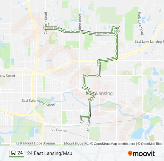24 Bus Line Map