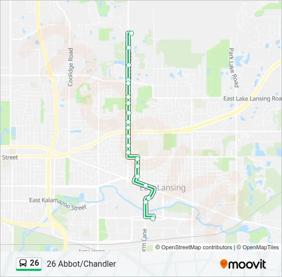 26 Bus Line Map